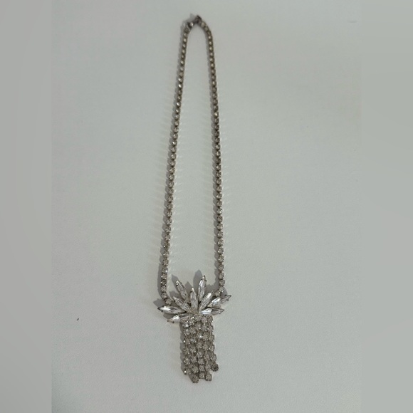 Rhinestone Crystal Dangle Necklace